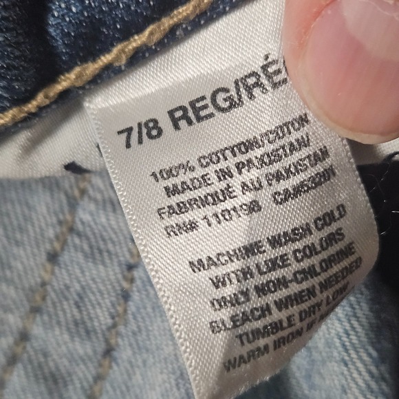 Aerospostale‎ Kylie Boyfriend Jeans Distressed Mid Rise 7/8 Whiskered Cotton - Picture 4 of 9